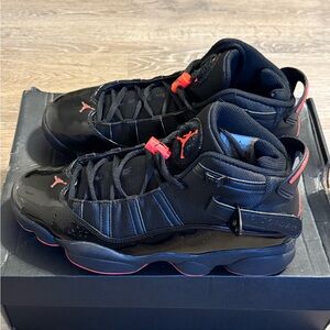 Jordan Men's Sneakers in Black and Red